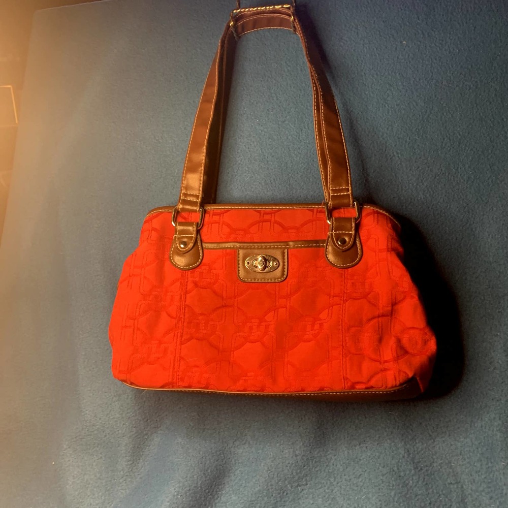 Treviso Purse, Red&Brown, Nice everyday purse. New, lots of compartments. 8 x 12